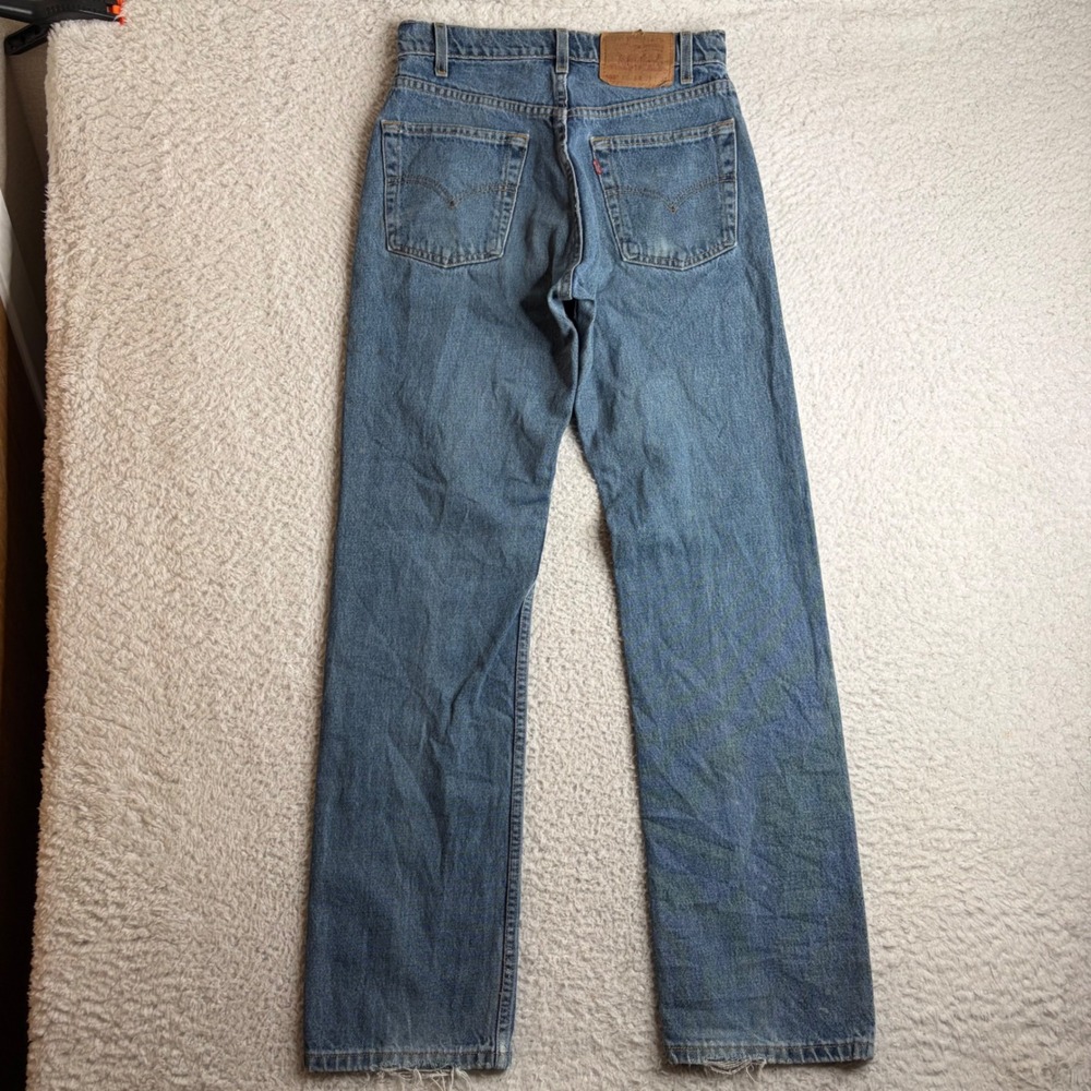 Vintage Levis 505 Straight Leg Jeans Medium Wash Blue Denim 29x32 (28x31) 90s